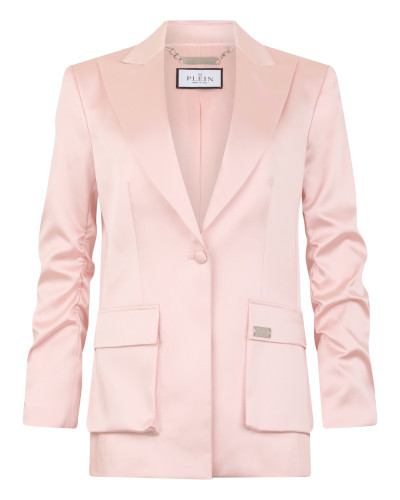 Satin Cargo Fit Blazer