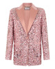Boyfriend's Fit Blazer Butterfly Tattoo Paillettes