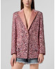 Boyfriend's Fit Blazer Butterfly Tattoo Paillettes