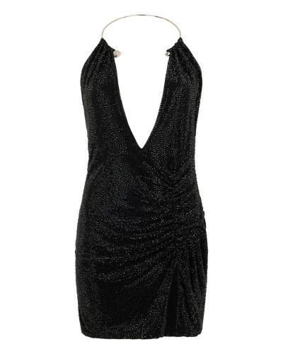 Mini Dress Piercing Strass