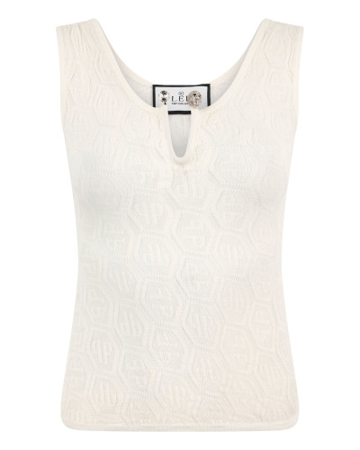 Knit Tank Top Piercing Monogram