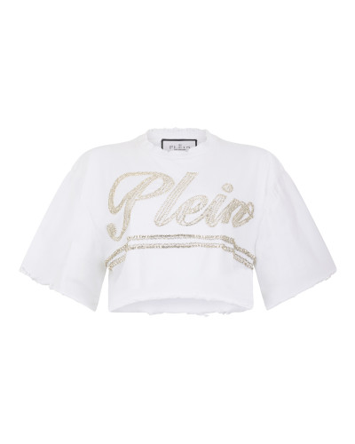 Cropped T-Shirt Strass Signature