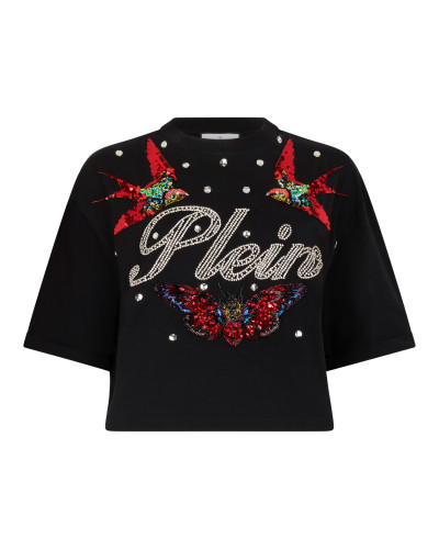 Cropped T-Shirt Tattoo Strass