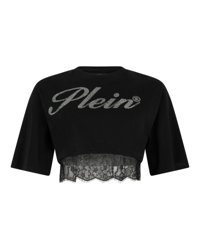 Cropped T-Shirt Lace