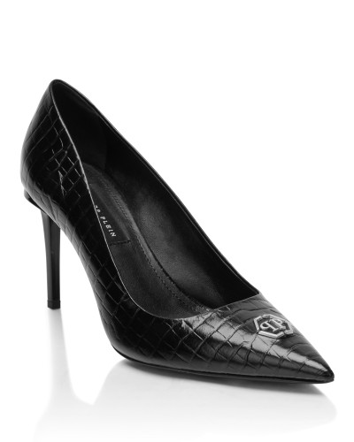 Cocco Print Decolette Mid Heels Hexagon 9