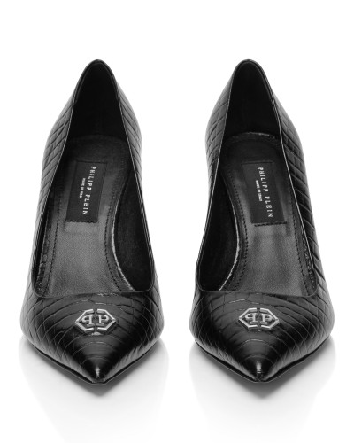 Cocco Print Decolette Mid Heels Hexagon 9