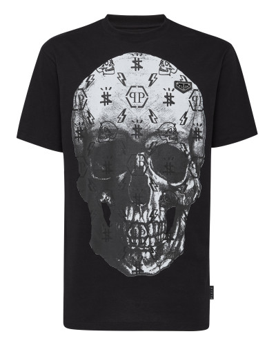 T-shirt Round Neck SS print Skull