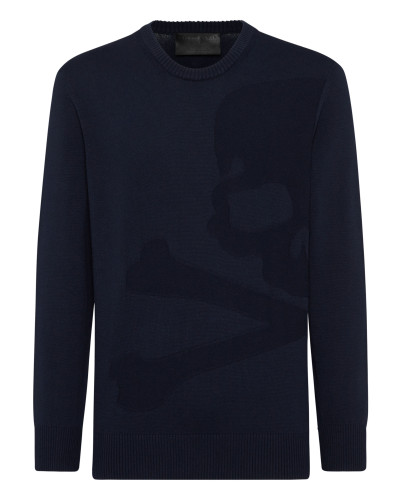Knitted Pullover Round Neck LS Skull&Bones