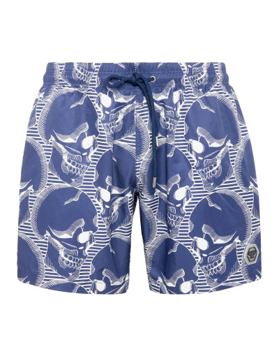Short Swim Boxer Skull