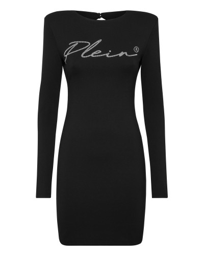 Mini Dress LS Strass Signature